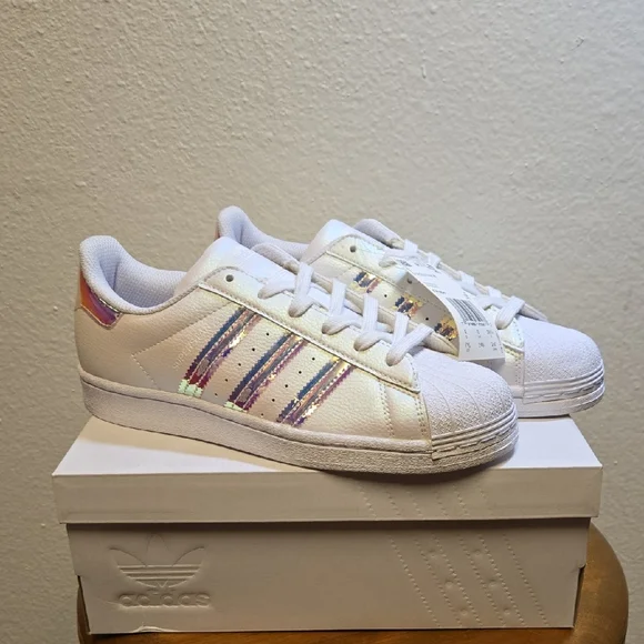 adidas Originals Superstar - Womens - White/Iridescent, Size 7.5